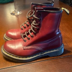 Cherry red dr martens size 6